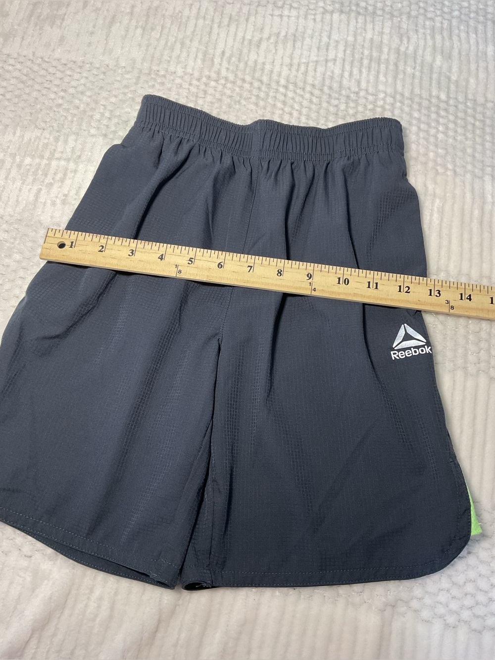 Reebok Kids Navy Rain Jacket with Lime Accents size 8 - Picture 8 of 10